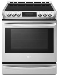 LG 6.3 Cu. Ft. Induction Front-Control Freestanding Range with ProBake Convection and EasyClean – LSE4617ST|Cuisinière à induction encastrée LG de 6,3 pi3 avec avec système ProBake ConvectionMC – LSE4617ST|LSE4617S
