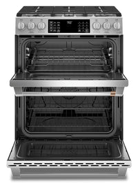 Café 30" Slide-In Dual-Fuel Double Oven Convection Range - CC2S950P2MS1|Cuisinière hybride encastrée Café de 30 po avec deux fours à convection - CC2S950P2MS1|CC2S950S