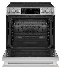 Café 30" Slide-In Radiant and Convection Electric Range - CCES700P2MS1|Cuisinière électrique encastrée Café de 30 po à éléments radiants et à convection - CCES700P2MS1|CCES700S