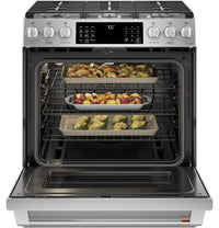Café Slide-In Gas Range with Convection - CCGS700P2MS1|Cuisinière à gaz encastrée Café à convection - CCGS700P2MS1|CCGS700S