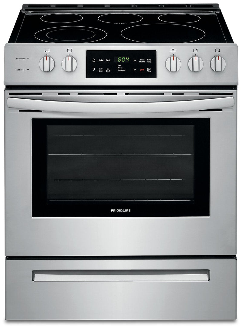 Frigidaire 5.0 Cu. Ft. Front-Control Freestanding Electric Range – CFEH3054US|Cuisinière électrique Frigidaire de 5,0 pi³ à commandes frontales autonome  – CFEH3054US|CFEH305S