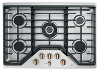 Café 30" Built-In 5-Burner Gas Cooktop - CGP95303MS2|Surface de cuisson à gaz encastrée Café de 30 po à 5 brûleurs - CGP95303MS2|CGP9530M