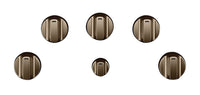 Café 5-Piece Electric Cooktop Brushed Bronze Knobs - CXCE1HKPMBZ|Boutons bronze brossé pour surface de cuisson électrique 5 pièces Café - CXCE1HKPMBZ|CXCE1HBZ
