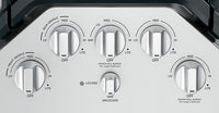 Café 5-Piece Gas Cooktop Brushed Stainless Steel Knobs - CXCG1K0PMSS|Boutons acier inoxydable brossé pour surface de cuisson à gaz 5 pièces Café - CXCG1K0PMSS|CXCG1KSS