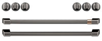 Café Electric Range Brushed Black Knobs and Handles Set - CXFCEHKPMBT|Ensemble de poignées et de boutons noir brossé pour cuisinière électrique Café - CXFCEHKPMBT|CXFCEHBT