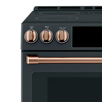 Café Electric Range Brushed Copper Knobs and Handles Set - CXFCEHKPMCU|Ensemble de poignées et de boutons cuivre brossé pour cuisinière électrique Café – CXFCEHKPMCU|CXFCEHCU