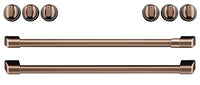 Café Electric Range Brushed Copper Knobs and Handles Set - CXFCEHKPMCU|Ensemble de poignées et de boutons cuivre brossé pour cuisinière électrique Café – CXFCEHKPMCU|CXFCEHCU