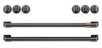 Café Induction Range Brushed Black Knobs and Handles Set - CXFCHHKPMBT|Ensemble de poignées et de boutons noir brossé pour cuisinière à induction Café - CXFCHHKPMBT|CXFCHHBT