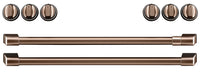 Café Induction Range Brushed Copper Knobs and Handles Set - CXFCHHKPMCU|Ensemble de poignées et de boutons cuivre brossé pour cuisinière à induction Café – CXFCHHKPMCU|CXFCHHCU