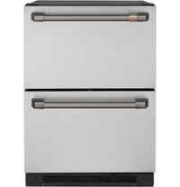 Café Dual-Drawer Refrigerator Brushed Black Handle Set - CXMA3H3PNBT | Ensemble de poignées noir brossé pour réfrigérateur Café à deux tiroirs - CXMA3H3PNBT | CXQD2H2B