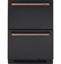 Café Dual-Drawer Refrigerator Brushed Copper Handle Set - CXMA3H3PNCU | Ensemble de poignées cuivre brossé pour réfrigérateur Café à deux tiroirs - CXMA3H3PNCU | CXQD2H2U