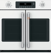 Café French-Door Wall Oven Brushed Stainless Steel Knobs and Handles - CXWSFHKPMSS|Poignées et boutons acier inoxydable brossé pour four mural à portes françaises Café - CXWSFHKPMSS|CXWSFHSS