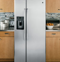 GE 23.2 Cu. Ft. Side-by-Side Refrigerator - GSS23GSKSS | Réfrigérateur GE de 23,2 pi3 à compartiments juxtaposés - GSS23GSKSS | GSS23GSS