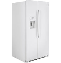 GE 25.2 Cu. Ft. Side-by-Side Refrigerator - GSS25IGNWW | Réfrigérateur GE de 25,2 pi3 à compartiments juxtaposés - GSS25IGNWW | GSS25NWW