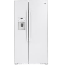 GE 25.2 Cu. Ft. Side-by-Side Refrigerator - GSS25IGNWW | Réfrigérateur GE de 25,2 pi3 à compartiments juxtaposés - GSS25IGNWW | GSS25NWW