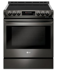 LG 6.3 Cu. Ft. Induction Front-Control Freestanding Range with ProBake Convection and EasyClean – LSE4616BD|Cuisinière à induction encastrée LG de 6,3 pi3 avec avec système ProBake ConvectionMC – LSE4616BD|LSE4616D