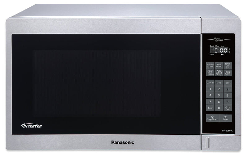 Panasonic 1.3 Cu. Ft. 1,200 W Genius® Inverter® Countertop Microwave - NNSC669S|Four à micro-ondes de comptoir Panasonic GeniusMD de 1,3 pi3 avec une puissance de 1200 W - NNSC669S|NNSC669S