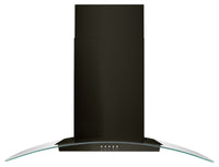 Whirlpool 36" Concave Glass Wall Mount Range Hood - WVW51UC6HV|Hotte de cuisinière murale Whirlpool de 36 po en verre recourbé - WVW51UC6HV|WVW5136V