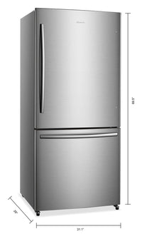 Hisense 17 Cu. Ft. Bottom-Mount Counter-Depth Refrigerator - RB17N6DSE|Réfrigérateur Hisense de 17 pi³ à congélateur inférieur - RB17N6DSE|RB17N6DS