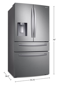 Samsung 28 Cu. Ft. 4-Door French-Door Refrigerator with Twin Cooling Plus - RF28R7201SR/AA|Réfrigérateur Samsung de largeur de 28 pi³ à 4 portes françaises avec technologie Twin Cooling Plus - RF28R7201SR/AA|RF28R72S