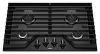 Whirlpool 30" Gas Cooktop with EZ-2-Lift™ Hinged Cast-Iron Grates - WCG55US0HB|Surface de cuisson à gaz Whirlpool 30 po avec grille en fonte à charnières EZ-2-LiftMC - WCG55US0HB|WCG55U0B