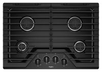 Whirlpool 30" Gas Cooktop with EZ-2-Lift™ Hinged Cast-Iron Grates - WCG55US0HB|Surface de cuisson à gaz Whirlpool 30 po avec grille en fonte à charnières EZ-2-LiftMC - WCG55US0HB|WCG55U0B