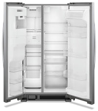 Whirlpool 25 Cu. Ft. Side-by-Side Refrigerator - WRS555SIHZ|Réfrigérateur Whirlpool de 25 pi3 à compartiments juxtaposés - WRS555SIHZ|WRS555HZ