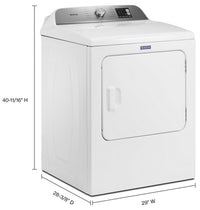 Maytag 7.0 Cu. Ft. Top-Load Gas Dryer with Advanced Moisture Sensing - MGD6200KW | Sécheuse à gaz Maytag chargement supérieur 7,0pi3 système détection d'humidité perfectionné - MGD6200KW | MGD6200W
