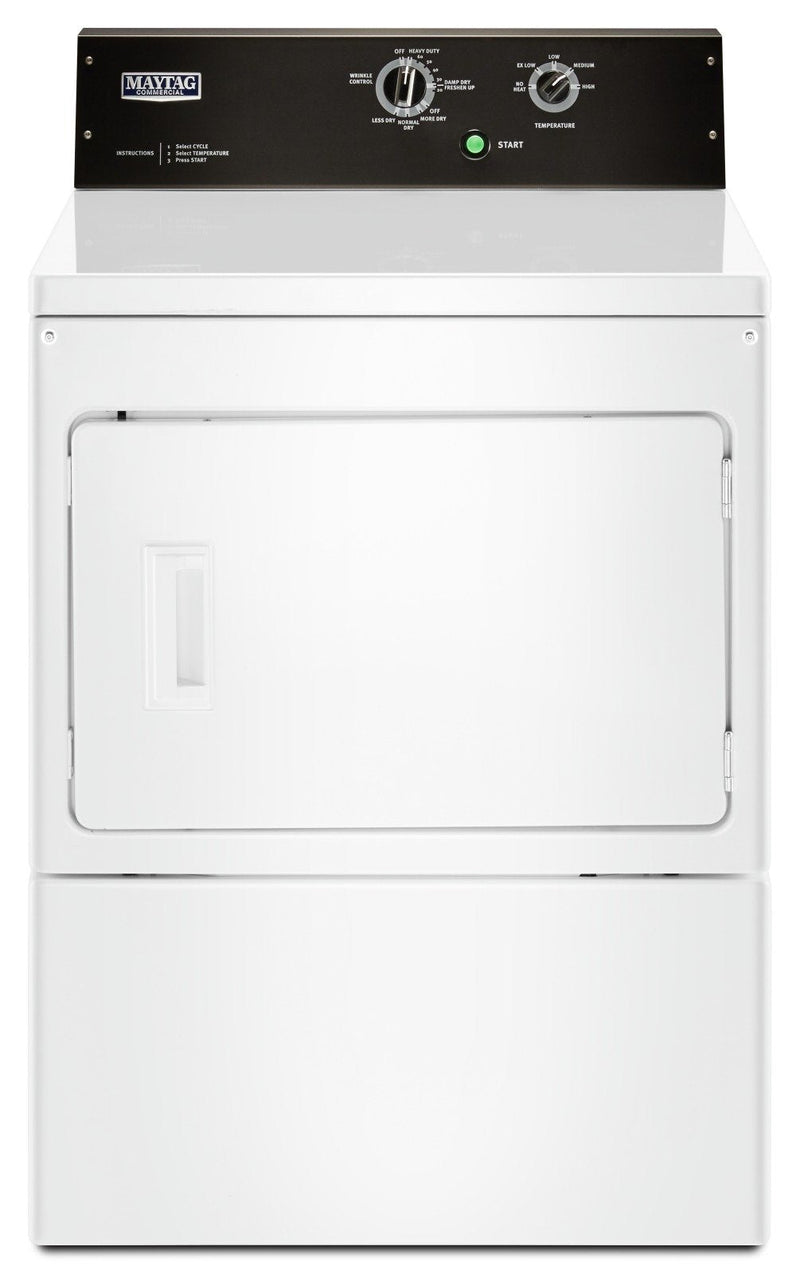 Maytag 7.4 Cu. Ft. Commercial-Grade Residential Electric Dryer - YMEDP575GW|Sécheuse de Maytag, résidentielle de qualité commerciale, 7,4 pi3 - YMEDP575GW|YMEDP575