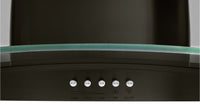 Whirlpool 36" Concave Glass Wall Mount Range Hood - WVW51UC6HV|Hotte de cuisinière murale Whirlpool de 36 po en verre recourbé - WVW51UC6HV|WVW5136V