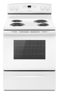 Amana 4.8 Cu. Ft.  Electric Freestanding Range – YACR4303MFW|Cuisinière électrique amovible Amana de 4,8 pi³ – YACR4303MFS|YACR4303
