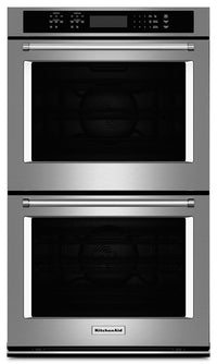 KitchenAid 27" Double Wall Oven with Even-Heat™ True Convection - KODE507ESS|Four mural double KitchenAid de 27 po à convection véritable Even-Heat(MC) - KODE507ESS|KODE507S
