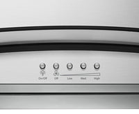 Whirlpool 36" Glass Island-Mount Range Hood - WVI75UC6DS|Hotte de cuisinière pour îlot Whirlpool de 36 po en verre - WVI75UC6DS|WVI75UC6