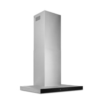 Broan Designer 30" Chimney Range Hood with Black Glass Panel - BWT1304SSB | Hotte cheminée pyramidale Broan Designer de 30 po avec panneau en verre noir - BWT1304SSB | BWT1304B