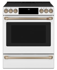 Café 30" Slide-In Radiant and Convection Electric Range - CCES700P4MW2|Cuisinière électrique encastrée Café de 30 po à éléments radiants et à convection - CCES700P4MW2|CCES700W