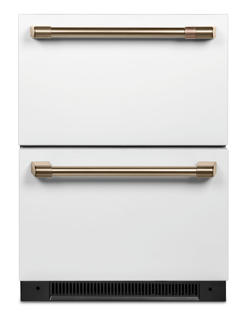 Café 5.7 Cu. Ft. Built-In Dual-Drawer Refrigerator - CDE06RP4NW2 | Réfrigérateur encastré Café de 5,7 pi³ à deux tiroirs - CDE06RP4NW2 | CDE06RPW