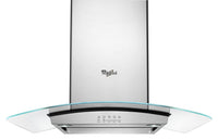 Whirlpool 36" Glass Island-Mount Range Hood - WVI75UC6DS|Hotte de cuisinière pour îlot Whirlpool de 36 po en verre - WVI75UC6DS|WVI75UC6