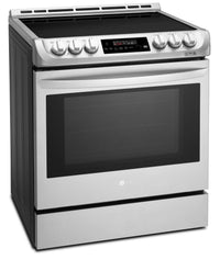 LG 6.3 Cu. Ft. Induction Front-Control Freestanding Range with ProBake Convection and EasyClean – LSE4616ST|Cuisinière à induction encastrée LG de 6,3 pi3 avec avec système ProBake ConvectionMC – LSE4616ST|LSE4616S
