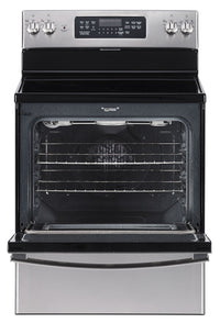 GE 5.0 Cu. Ft. Freestanding Electric Range – JCB830SKSS|Cuisinière électrique amovible GE de 5,0 pi³ – JCB830SKSS|JCB830KS