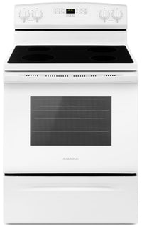 Amana 4.8 Cu. Ft. Freestanding Electric Range – YAER6303MFW|Cuisinière électrique amovible Amana de 4,8 pi³ – YAER6303MFW|YAER630W