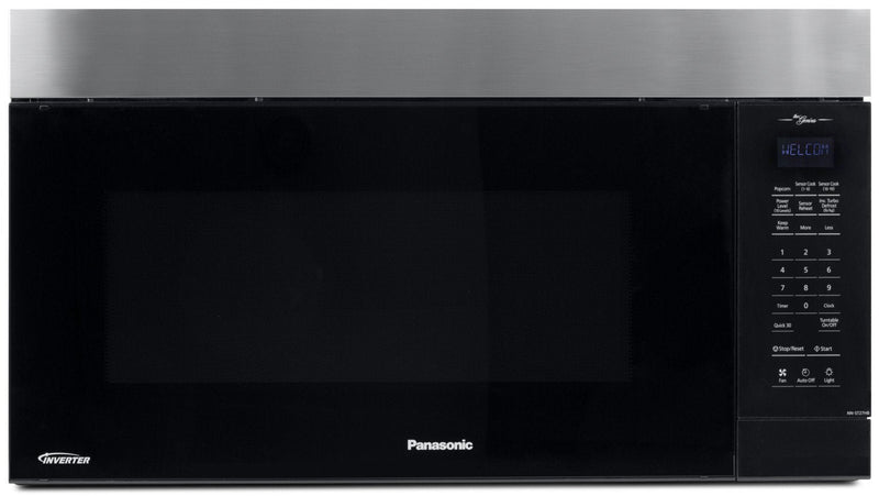 Panasonic 2.0 Cu. Ft. Genius Inverter Over-the-Range Microwave Oven – NN-ST27HB|Four à micro-ondes Panasonic GeniusMD à hotte intégrée avec technologie InverterMD - NN-ST27HB|NNST27HB