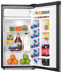 Danby Compact Refrigerator - DCR032A2BSLDD|Réfrigérateur compact Danby de 3,2 pi³ - noir avec porte en acier impeccable|DCR032A2S
