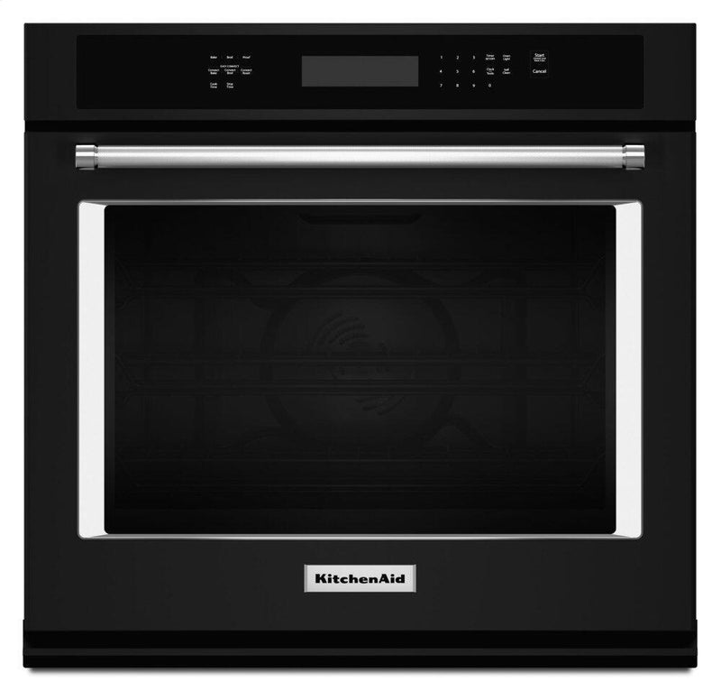Kitchen Aid Black Wall Oven-KOSE500EBL