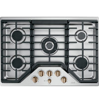 Café 30" Built-In 5-Burner Gas Cooktop - CGP95303MS2|Surface de cuisson à gaz encastrée Café de 30 po à 5 brûleurs - CGP95303MS2|CGP9530M