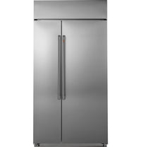 Café 42" Built-In 25 Cu. Ft. Smart Side-by-Side Refrigerator - CSB42WP2NS1|Réfrigérateur intelligent encastré Café de 42 po de 25 pi3 à compartiments juxtaposés - CSB42WP2NS1|CSB42WPS
