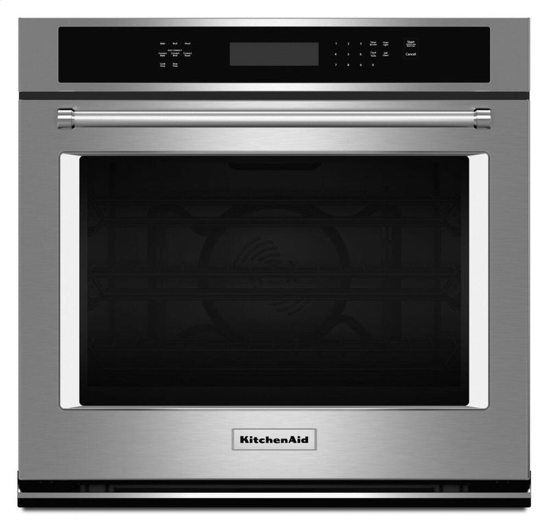 KitchenAid 5.0 Cu. Ft. Single Wall Oven with Even-Heat™ True Convection - KOSE500ESS|Four mural simple KitchenAid de 5,0 pi³ à convection véritable Even-Heat(MC) - KOSE500ESS|KOSE500S