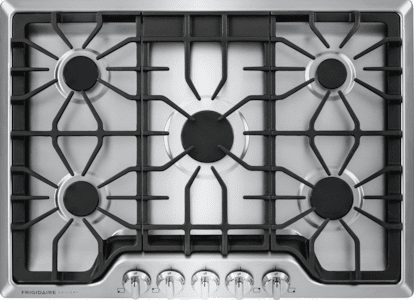 Frigidaire Gallery 30" 5-Burner Gas Cooktop – Stainless Steel|Surface de cuisson à gaz Frigidaire Gallery de 30 po à 5 brûleurs – acier inoxydable|FGGC3047S