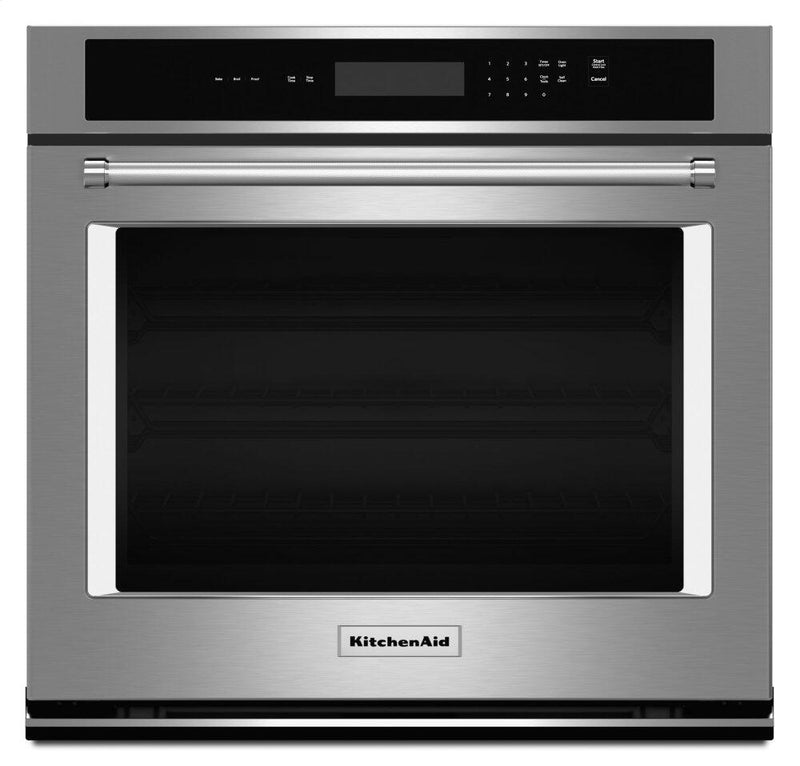 KitchenAid 30" Single Wall Oven with Even-Heat™ Thermal Bake and Broil - KOST100ESS|Four mural simple KitchenAid de 30 po avec cuisson et grillage thermiques Even-Heat(MC) - KOST100ESS|KOST100S