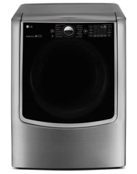 LG 9.0 Cu. Ft. Mega Capacity Electric Steam Dryer – Graphite Steel|Sécheuse électrique à la vapeur SteamDryerMC LG à énorme capacité de 9,0 pi³ - acier graphite|DLEX9000