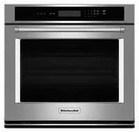 KitchenAid 30" Single Wall Oven with Even-Heat™ Thermal Bake and Broil - KOST100ESS|Four mural simple KitchenAid de 30 po avec cuisson et grillage thermiques Even-Heat(MC) - KOST100ESS|KOST100S